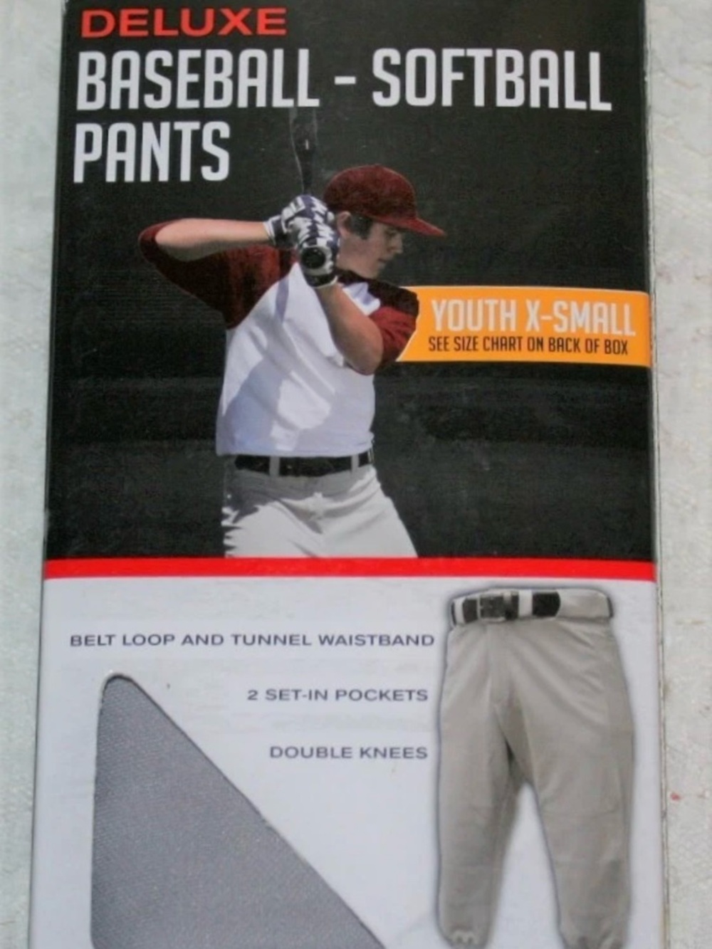 Deluxe Baseball-Softball Pants - grey